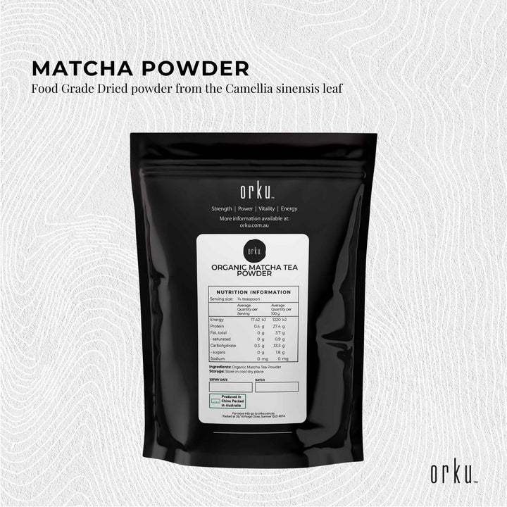 100g Organic Matcha Green Tea Powder Camellia Sinensis Leaf Supplement