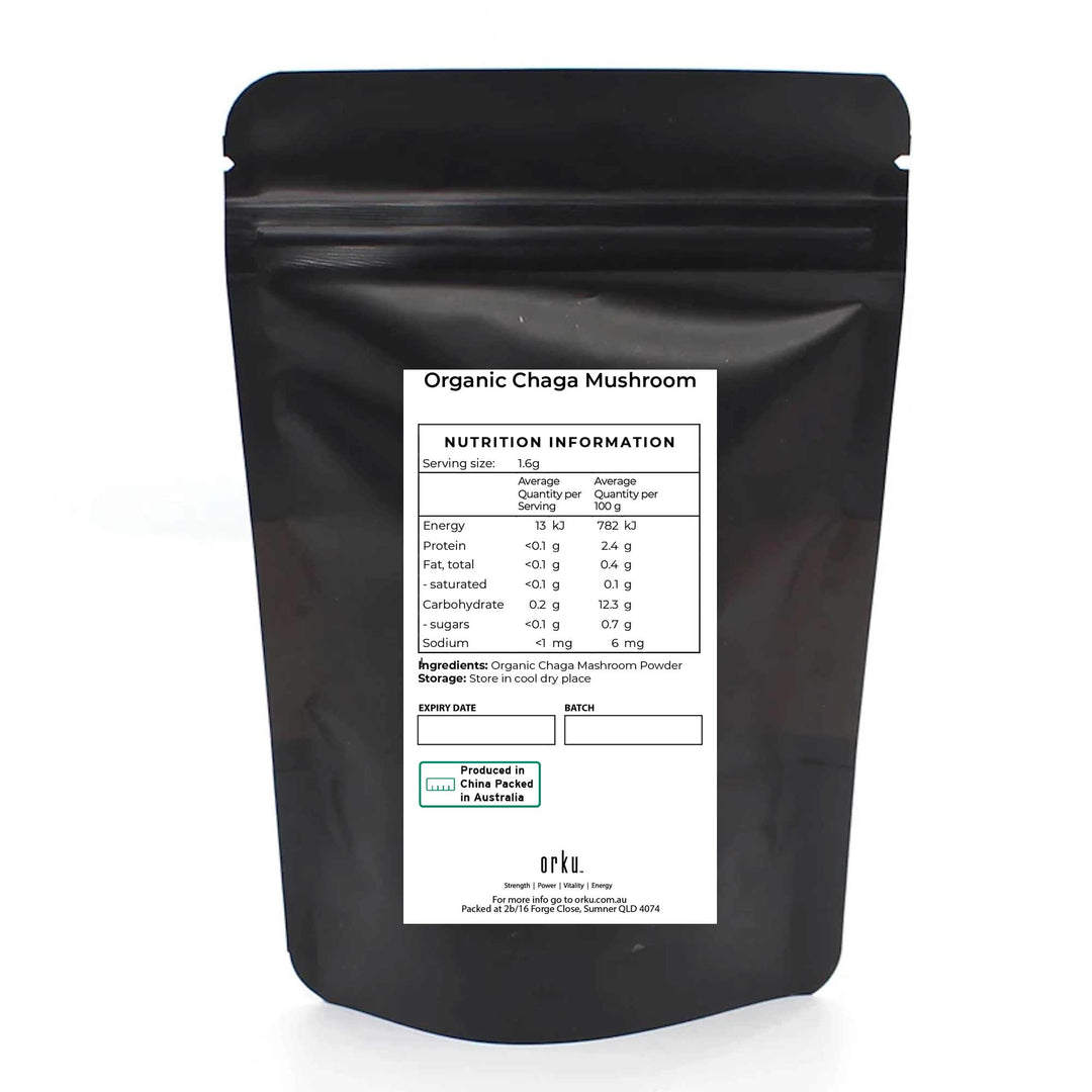 50g Organic Chaga Mushroom Powder - Supplement Inonotus Obliquus Health Food