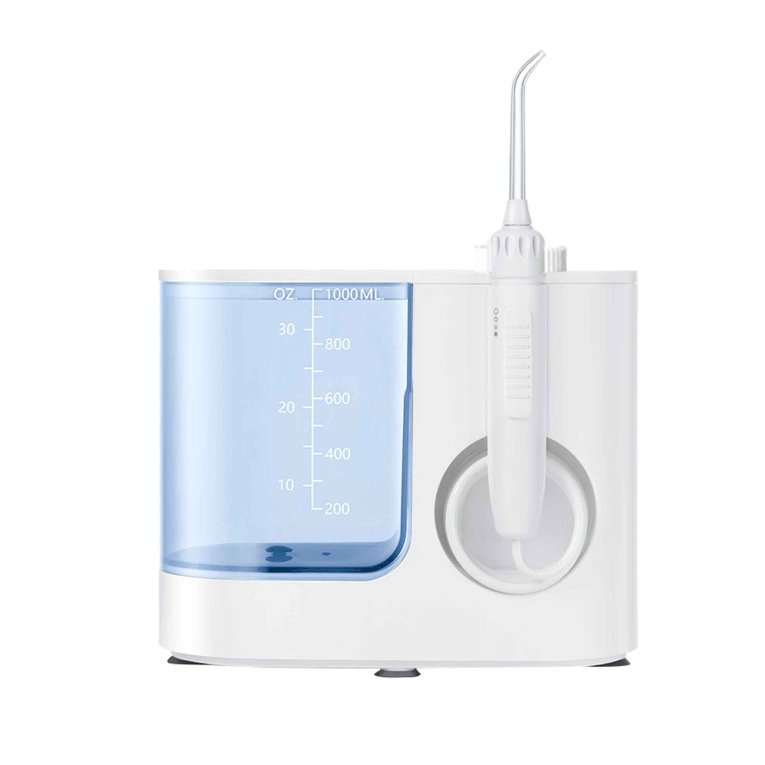 Water Jet Dental Flosser 1000ml White - Electric Oral Pressure Irrigator