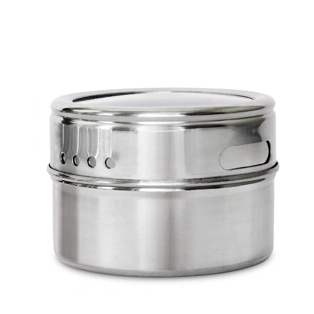 50x 150g Magnetic Spice Jar Stainless Steel Tin Herb Seasoning Storage Container