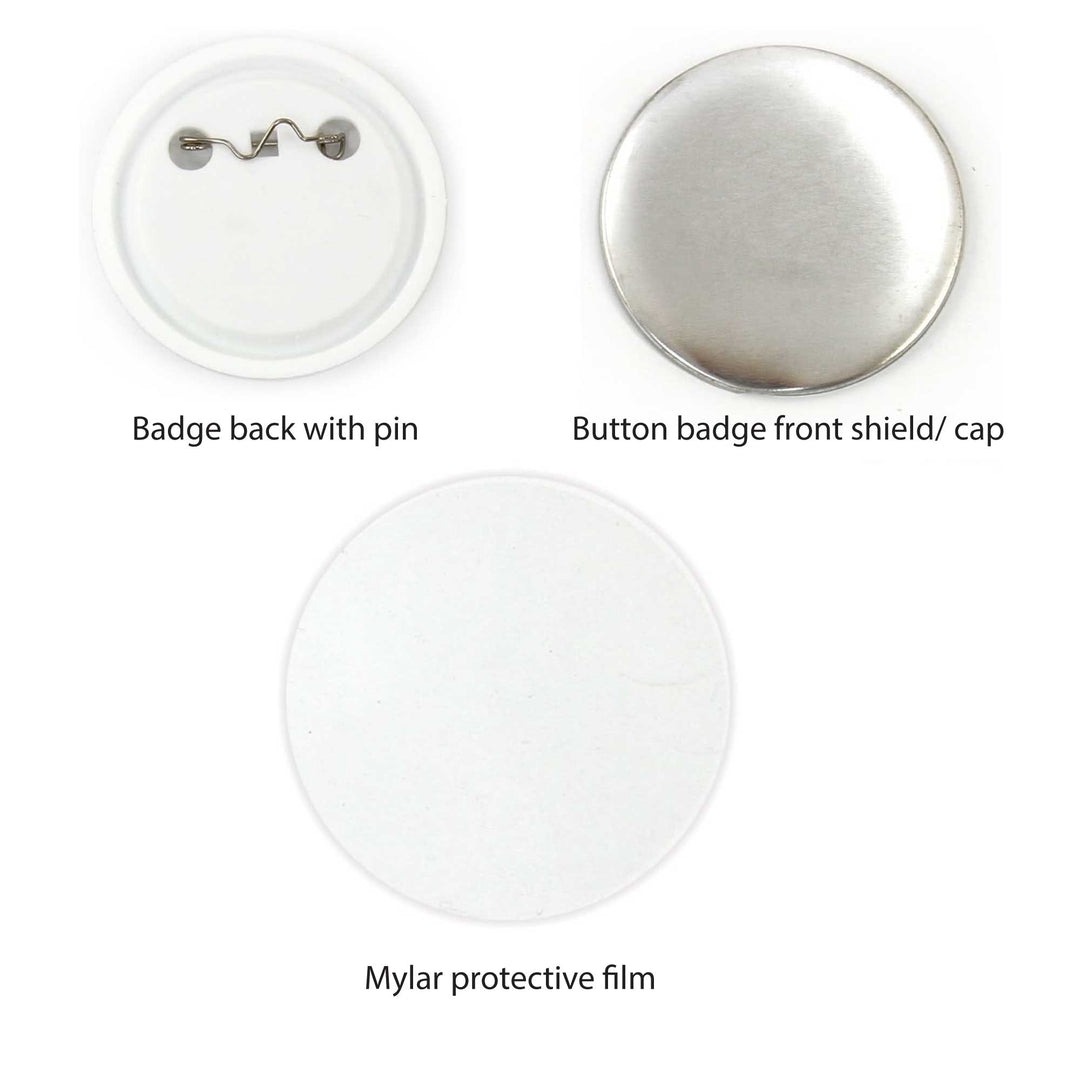 Button Badge 25mm Mould + 500x 25mm Badges - Craft DIY Hobby