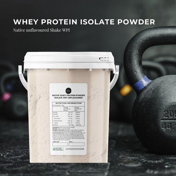 500g Native Unflavoured Whey Protein Isolate Powder - Shake WPI Supplement Tub