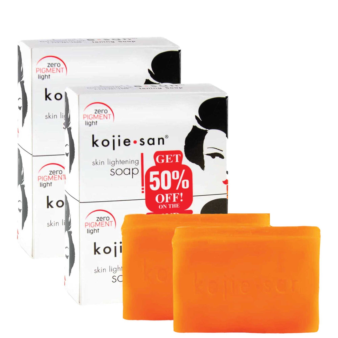 4x 135g Kojie San Soap Bar - Original Skin Lightening Kojic Acid Bars