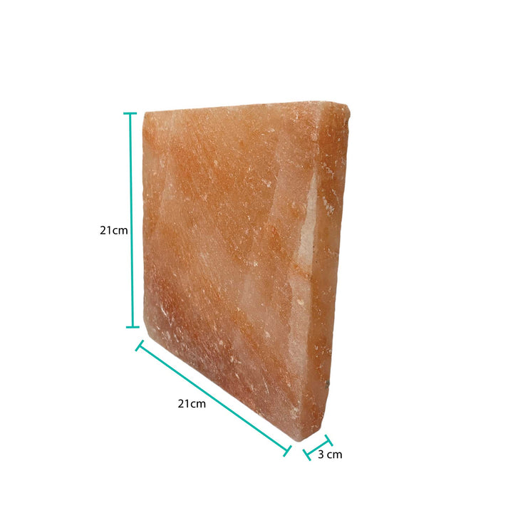 Himalayan Pink Salt Cooking Block 21 x 21 x 3cm - Square Slab Tile