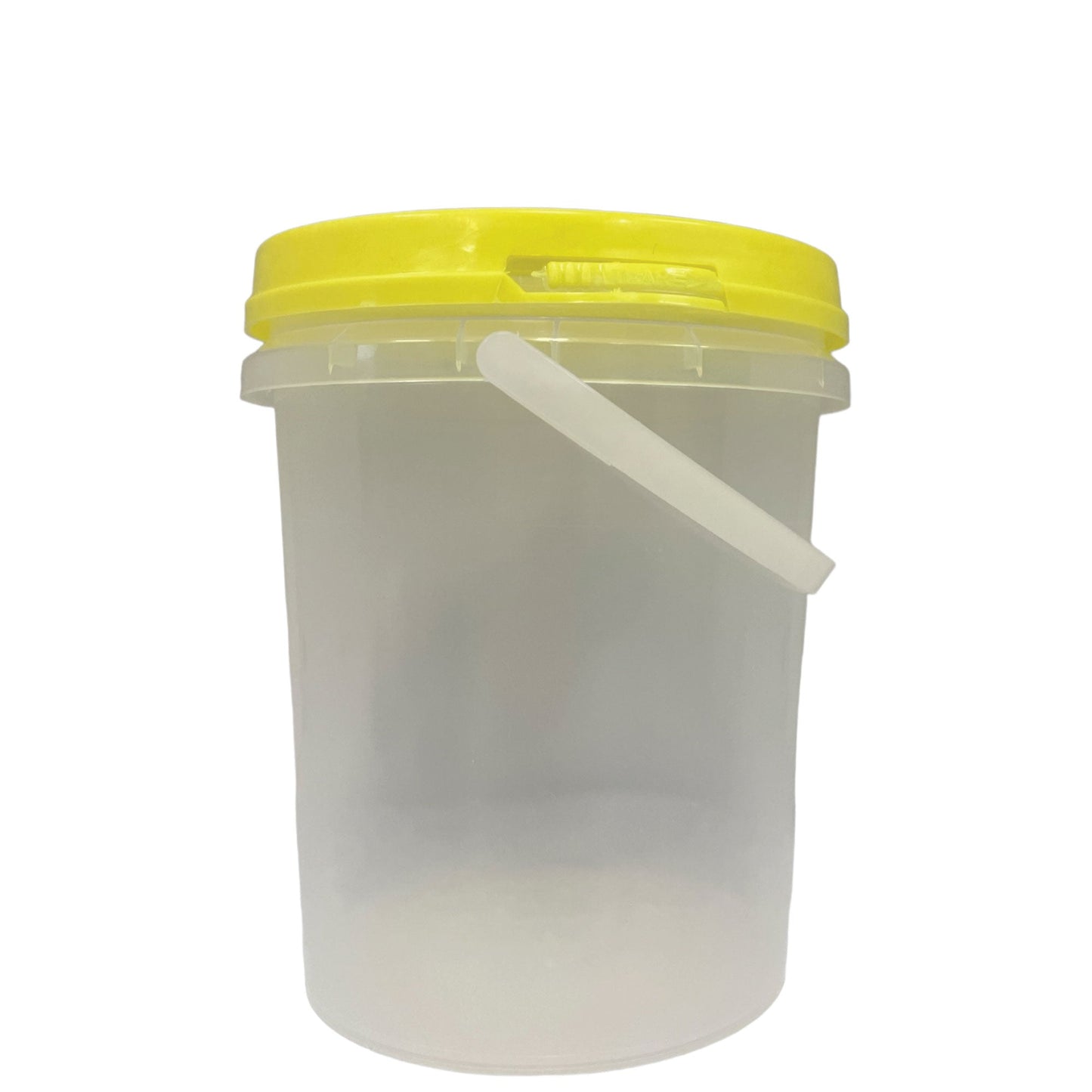 Bulk 10 x 1.2L Honey Bucket with Lid - 1.5Kg Clear Tamper Proof Plastic Tub