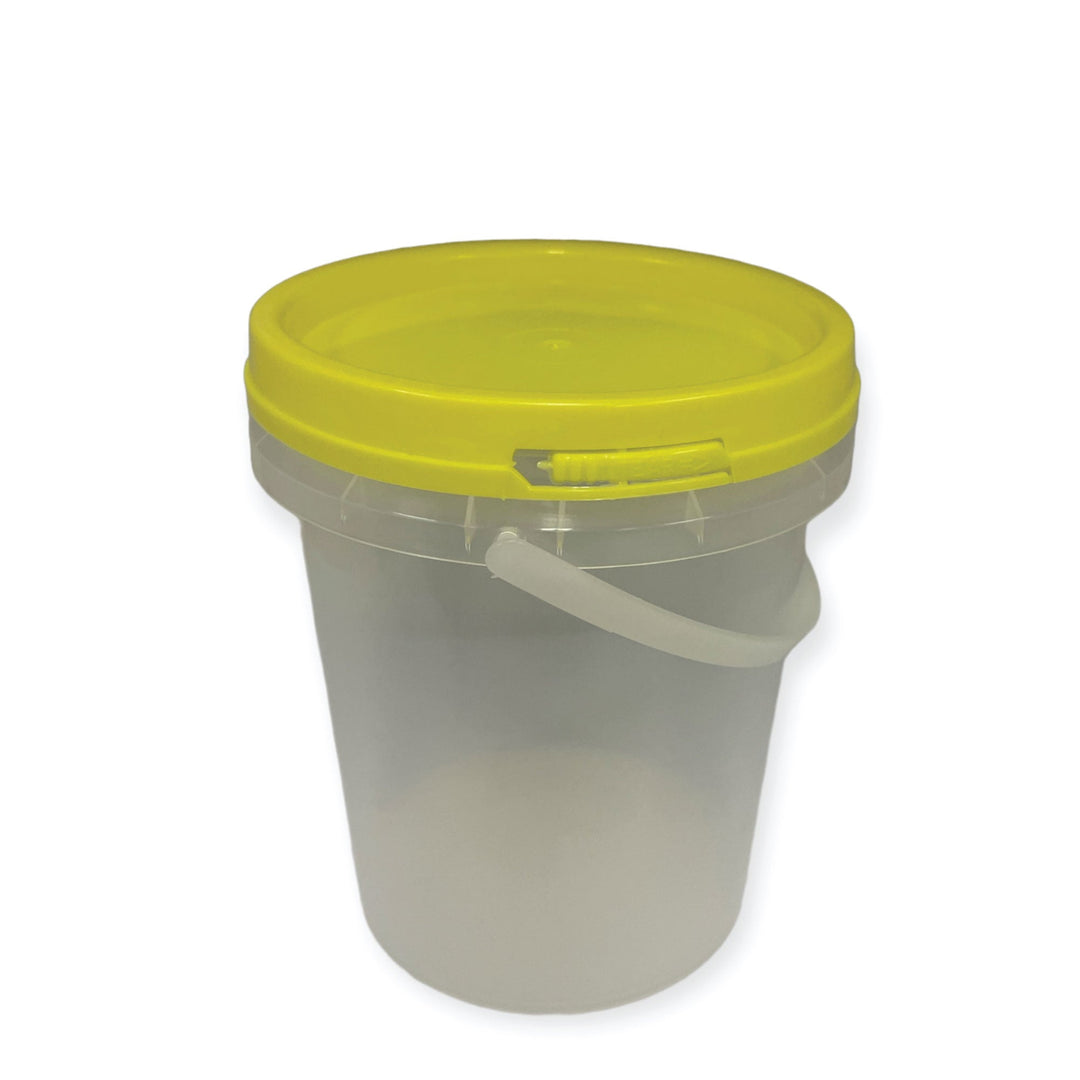 Bulk 10 x 1.2L Honey Bucket with Lid - 1.5Kg Clear Tamper Proof Plastic Tub