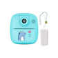 Kids Rechargeable Instant Print Camera Blue - Digital Thermal Photo Video MP3