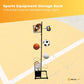 Sports Equipment Storage Rack - Vertical Ball Organiser Basketball Garage Stand