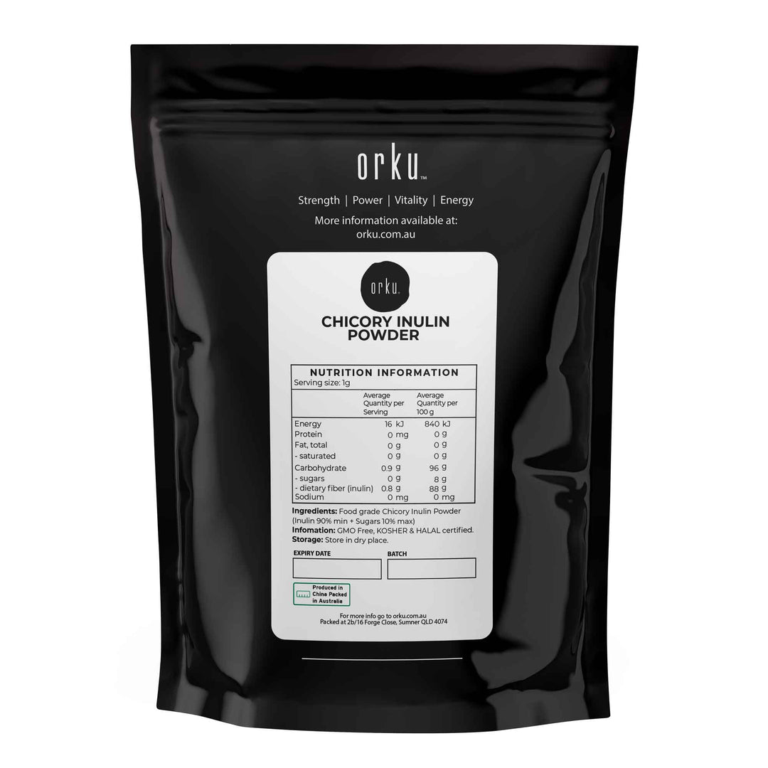 Orku 100g Chicory Root Inulin Powder - Natural Prebiotic Unflavoured Supplement