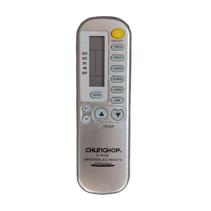 Air Conditioner AC Remote Control Silver - For ACSOM ACTRON AIR ADC AIDELONG