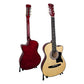 Karrera 38in Pro Cutaway Acoustic Guitar with guitar bag - Natural