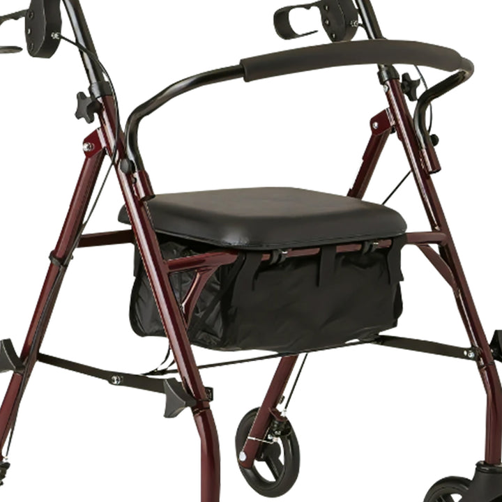 Orthonica Foldable Steel Frame Rollator 4-wheel Walker