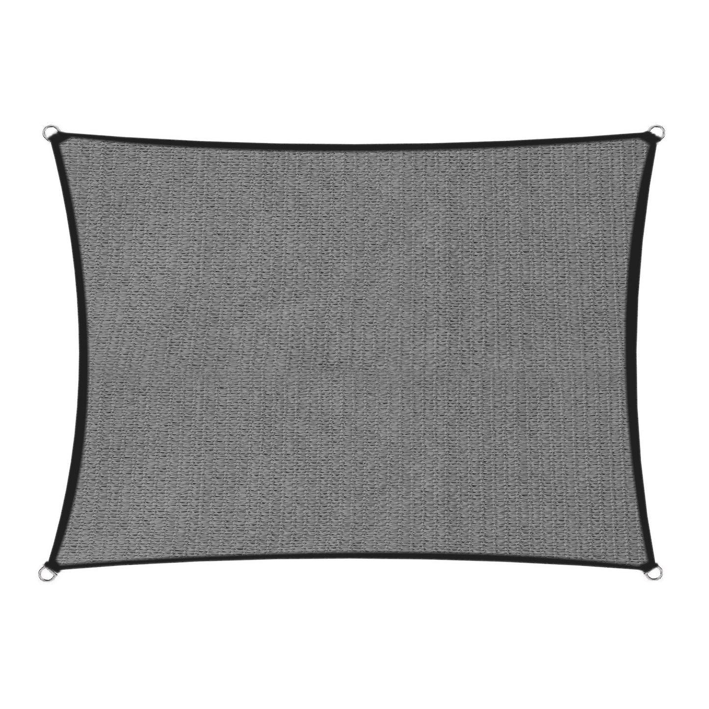 Wallaroo 280gsm Outdoor Sun Shade Sail Canopy Grey - 5m X 7m