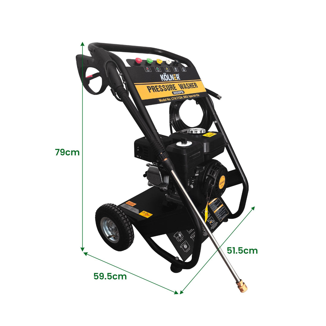 Kolner Lt-12a 7hp 2200psi Petrol Engine High Pressure Washer 7.5lpm