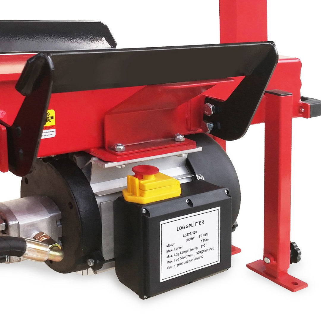 Yukon 12t Electric Hydraulic Log Splitter Wood Timber Firewood Block Cutter