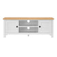 Sarantino Gio Tv Stand - White/natural