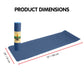 Powertrain Dual Layer 8mm Yoga Mat | Dark Blue | Non-slip Surface And Carry Strap For Ultimate Comfort And Portability