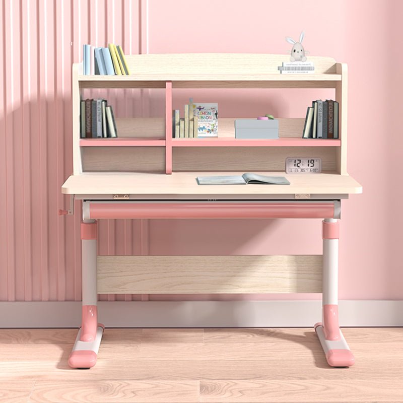 Height Adjustable Children Kids Ergonomic Study Desk 80cm Pink AU