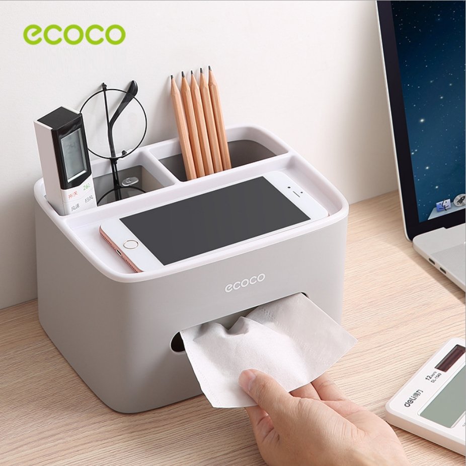 Ecoco Tissue Box Cover Table Napkin Paper Case Car Holder Storage Organizer Dispenser