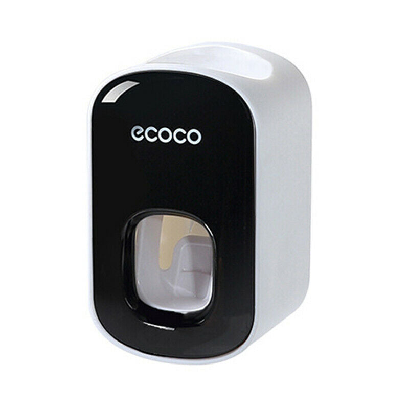 Ecoco Wall mount auto ands Free Toothpaste Dispenser Automatic Toothpaste Squeezer Bathroom Toothpaste Holder Grey