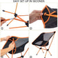 Ultralight Aluminum Alloy Folding Camping Camp Chair Outdoor Hiking Patio Backpacking Brown