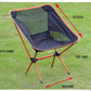 Ultralight Aluminum Alloy Folding Camping Camp Chair Outdoor Hiking Patio Backpacking Orange