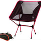 Ultralight Aluminum Alloy Folding Camping Camp Chair Outdoor Hiking Patio Backpacking Orange