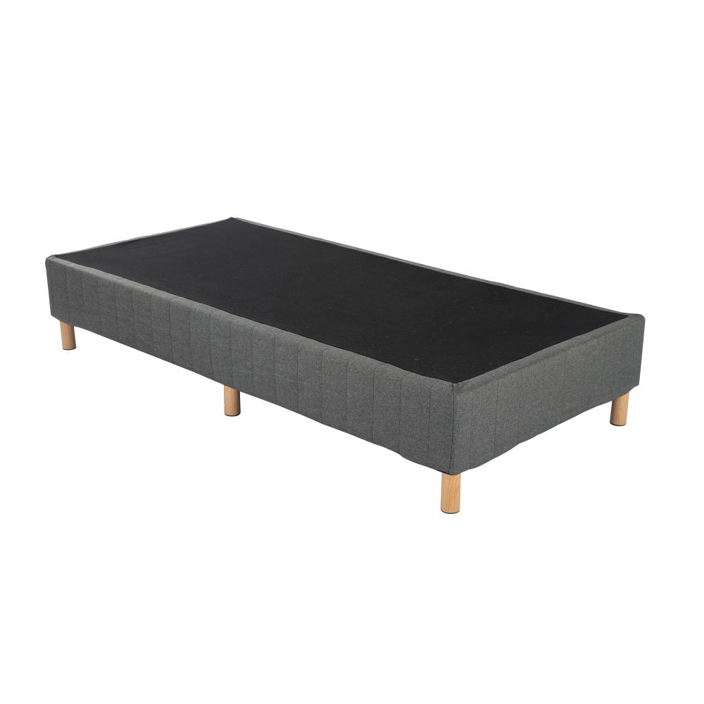 Metal Bedframe Mattress Foundation (Dark Grey) – Double