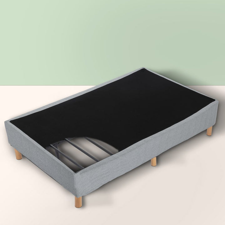 Metal Bedframe Mattress Foundation (Light Grey) – Double