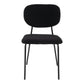 Charcoal Charm Armless Dining Chair Duo