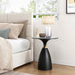 Midnight Elegance Drum Side Table