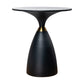 Midnight Elegance Drum Side Table