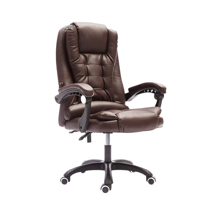 La Bella Espresso Massage Vibration Ergonomic Executive Office Chair