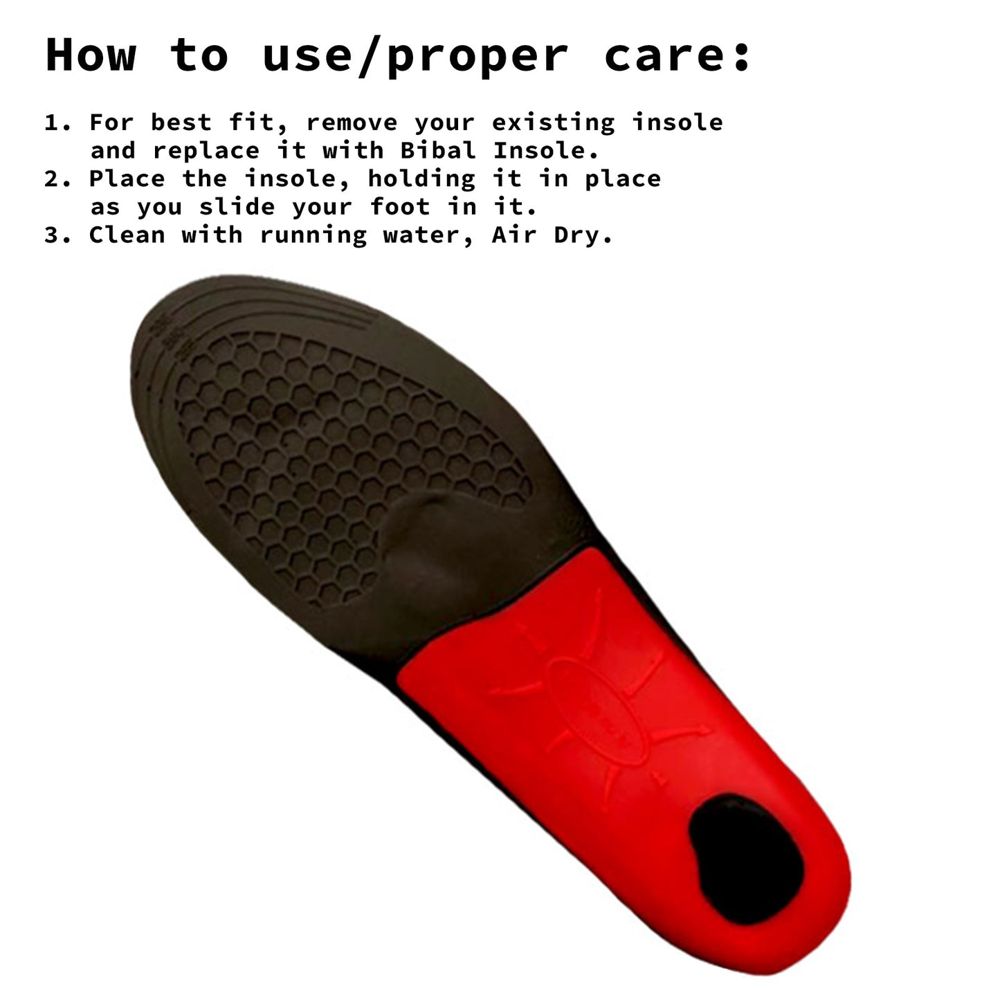 Full Whole Insoles Shoe Inserts L Size Arch Support Foot Pads