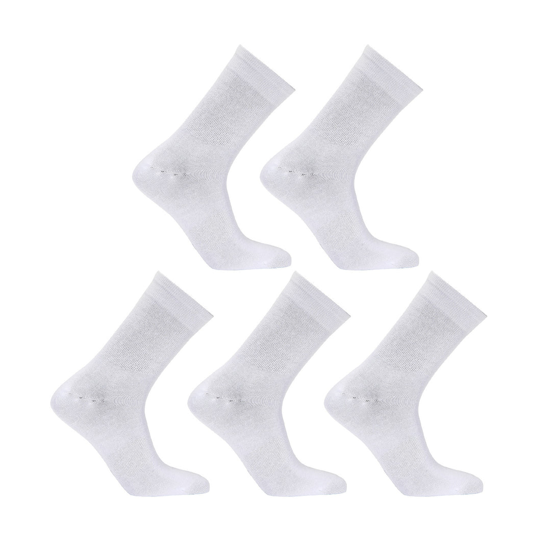 15X Rexy 3D Seamless Crew Socks Small Slim Breathable WHITE