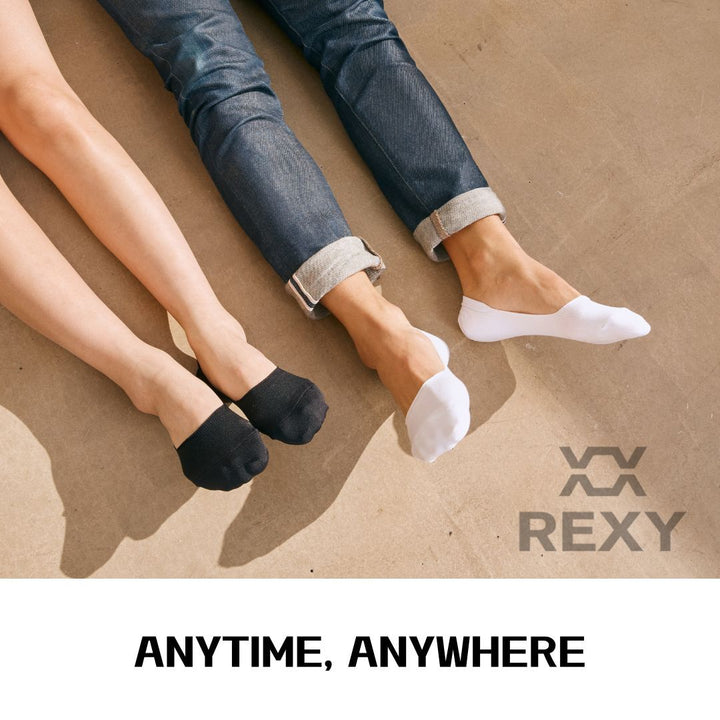 10X Small Daily No Show Sock - MULTI COLOUR	5X Rexy Daily No Show Ankle Socks Small Non-Slip Breath