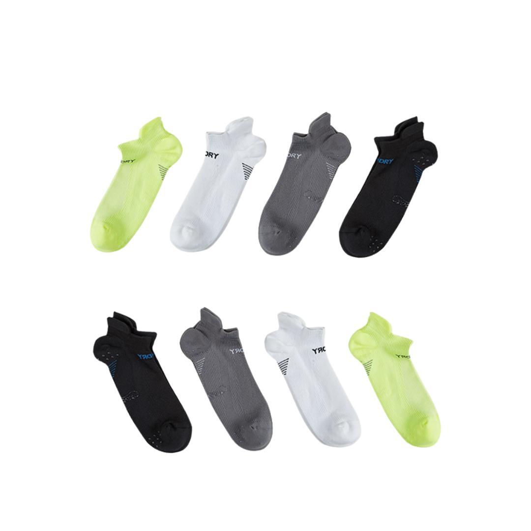 8X Rexy Seamless Sport Sneakers Socks Medium Non-Slip Heel Tab MULTI COLOUR