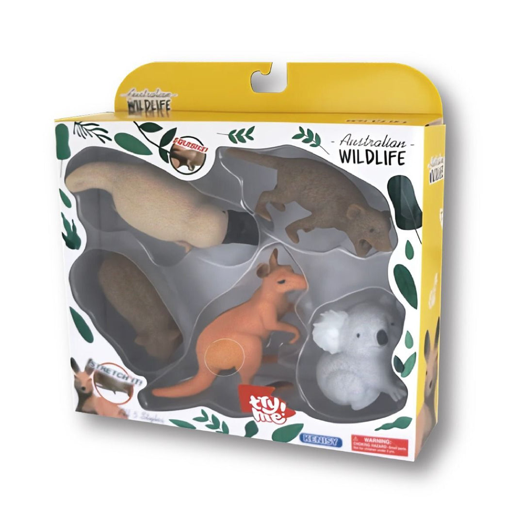 Stretchy Squishy Australian Wildlife Gift Set - Sensory Stimulation Animal Toys