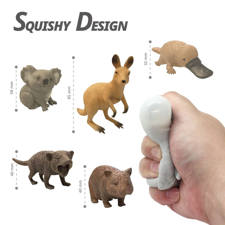 Stretchy Squishy Australian Wildlife Gift Set - Sensory Stimulation Animal Toys