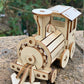 Build and Paint your own locomotive train Kids wood model toy train-plywood DIY kit