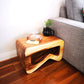 Side table, coffee table or entrance corner table-hand crafted from solid wood