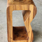 Side table, coffee table or entrance corner table-hand crafted from solid wood