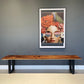 Bench seat or low set console table, hallway table Raintree Wood 1.8 Meter 180cm