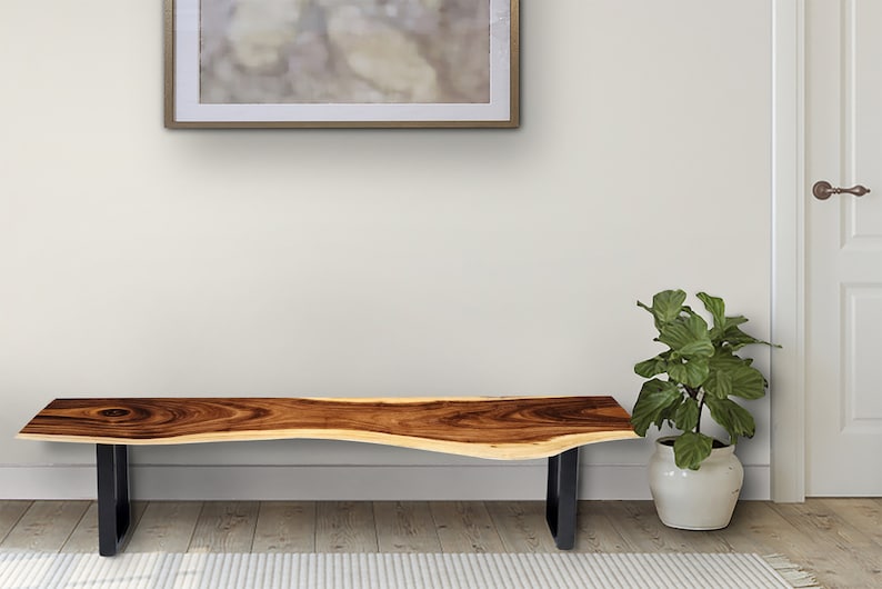 Bench seat or low set console table, hallway table Raintree Wood 1.8 Meter 180cm