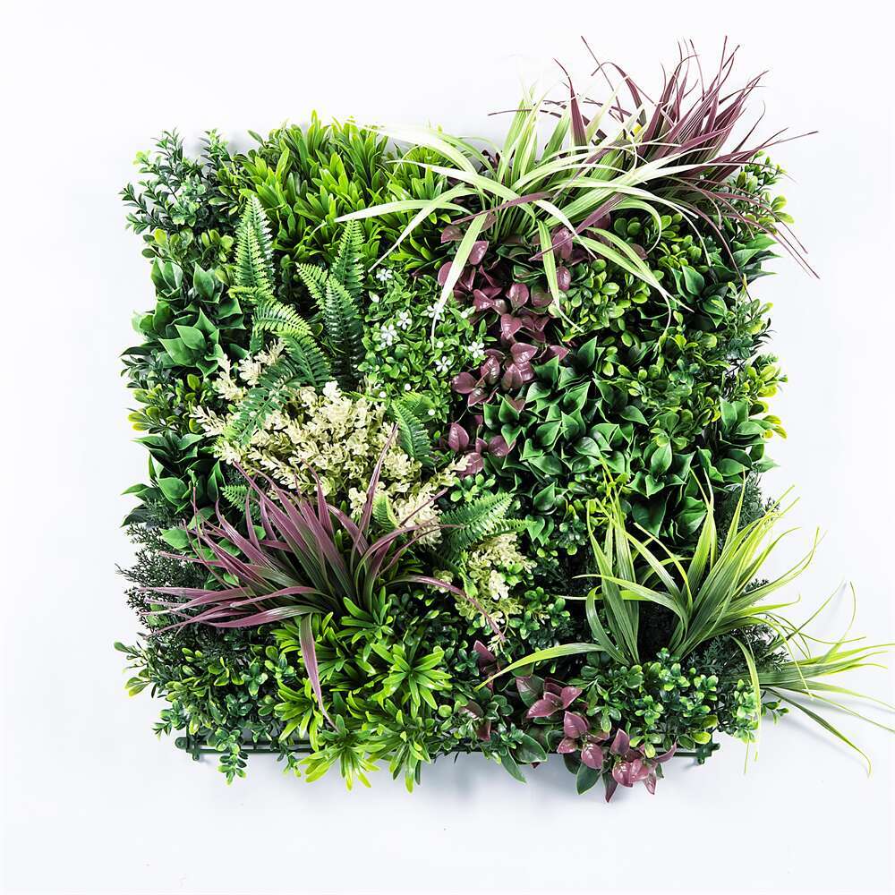 YES4HOMES 12 Artificial Plant Wall Grass Panels Vertical Garden Foliage Tile Fence 50X50 CM