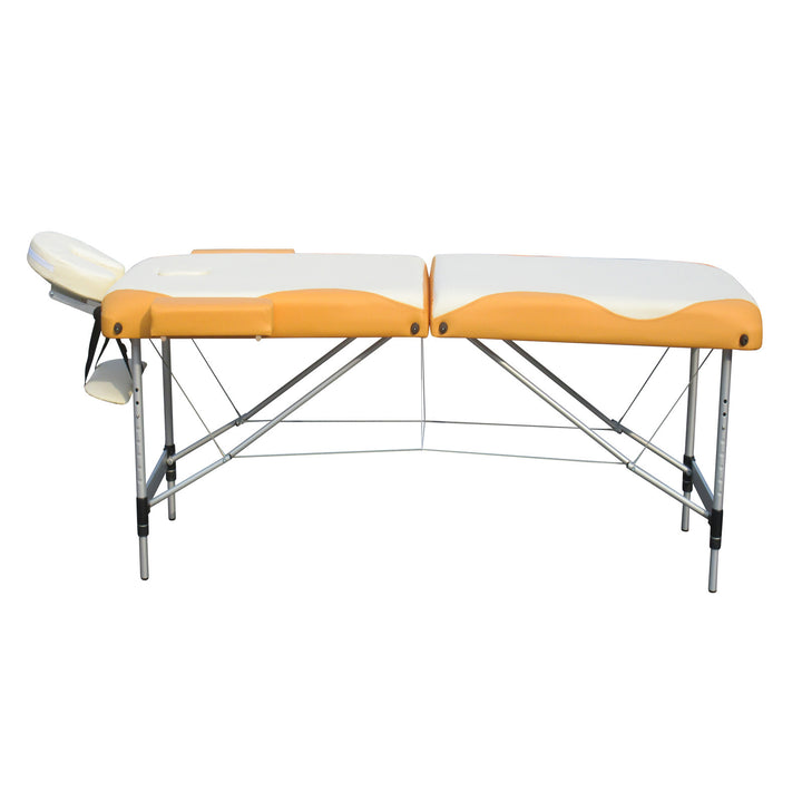 YES4HOMES 2 Fold Portable Aluminium Massage Table Massage Bed Beauty Therapy