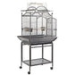 YES4PETS Large Bird Budgie Cage Parrot Aviary Carrier With Stand & Wheel