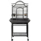 YES4PETS Large Bird Budgie Cage Parrot Aviary Carrier With Stand & Wheel