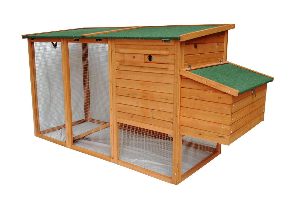 YES4PETS Large Chicken Coop Rabbit Hutch Ferret Cat Guinea Pig Cage Hen Chook House With Open Roof