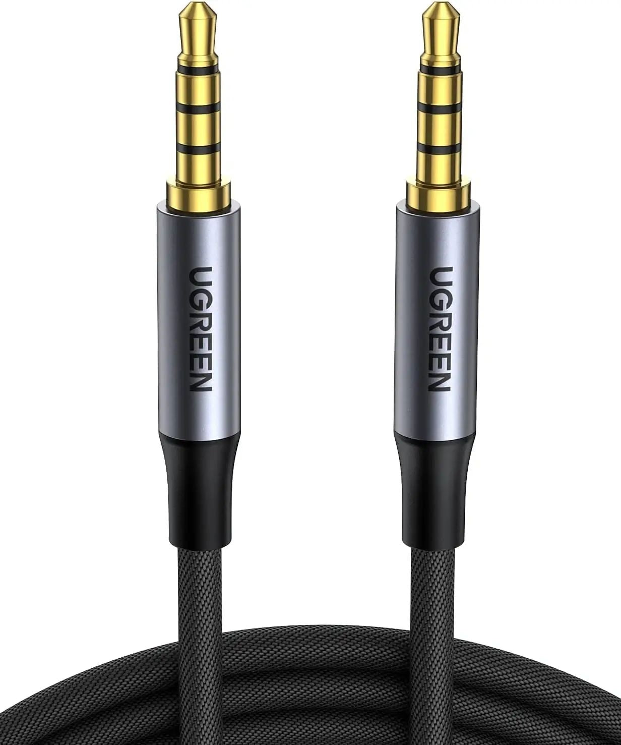 UGREEN 20785 3.5mm Braided 4-Pole Audio Cable Male to Male 3m